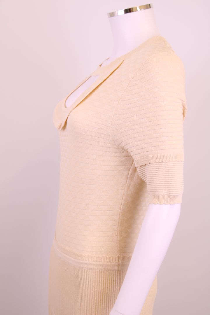 Temperley London S/S Knit Dress Cream M