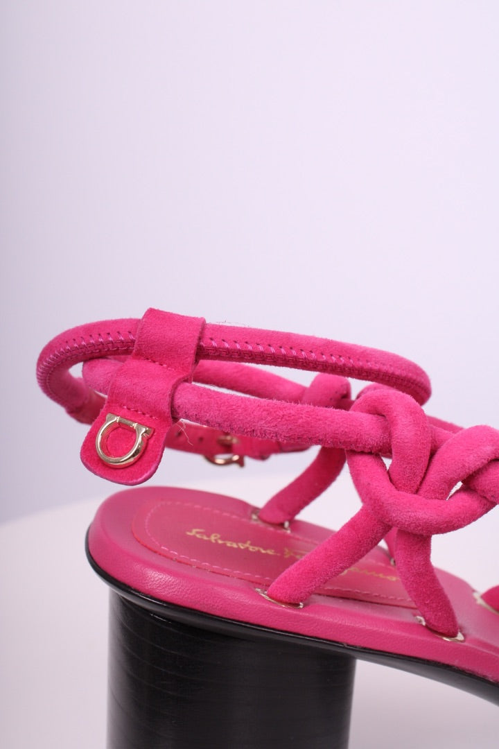 Salvatore Ferragamo Rope Heels Pink 5
