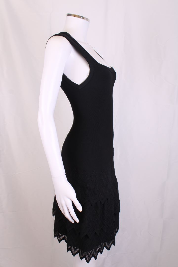 Alaia S/S Layered Dress Black 10