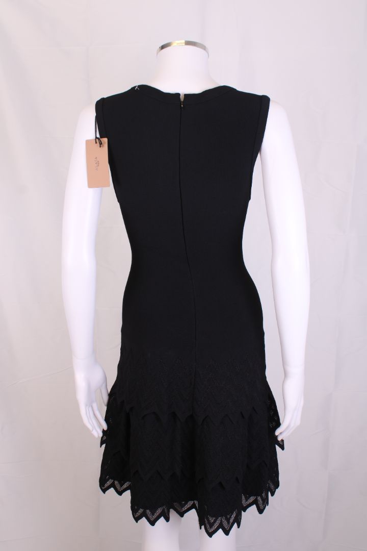 Alaia S/S Layered Dress Black 10