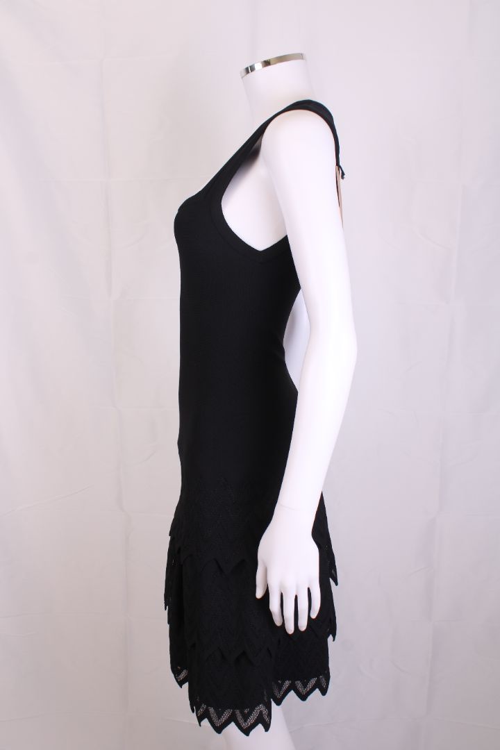 Alaia S/S Layered Dress Black 10