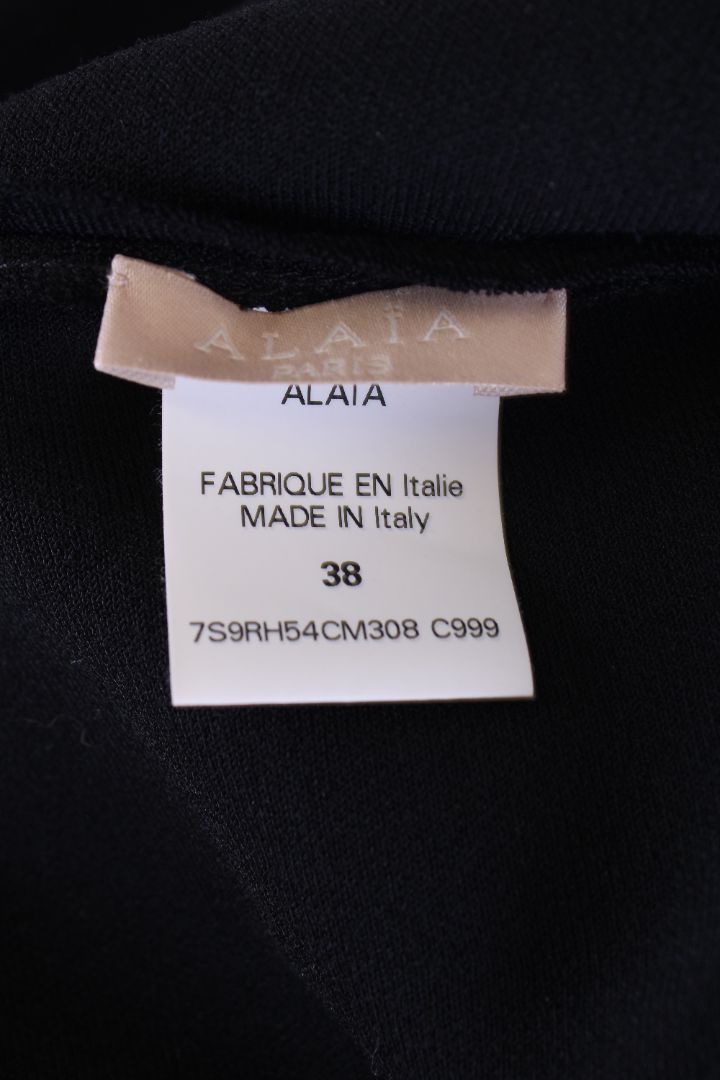 Alaia S/S Layered Dress Black 10