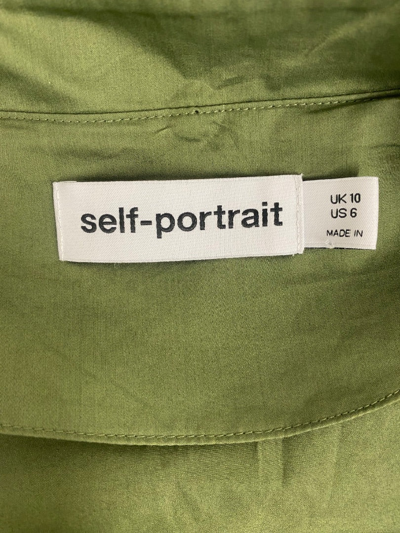 Self Portrait Dress Khaki 10
