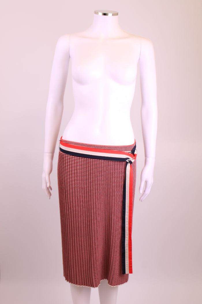 Victoria Beckham Skirt Red/ Blue/ White L