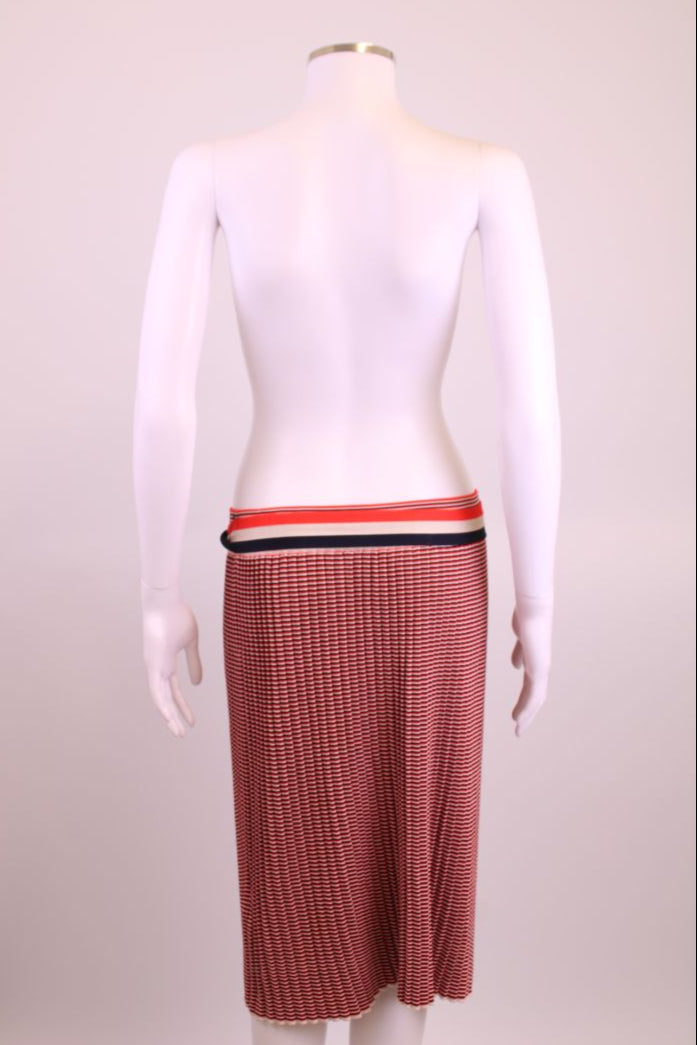 Victoria Beckham Skirt Red/ Blue/ White L