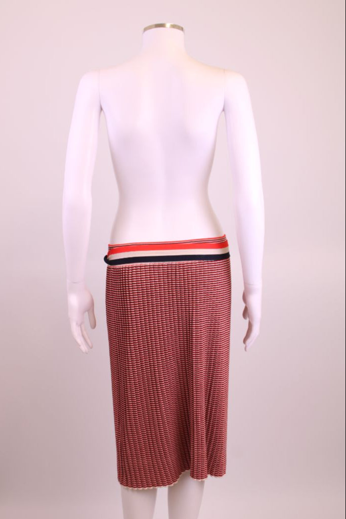 Victoria Beckham Skirt Red/ Blue/ White L