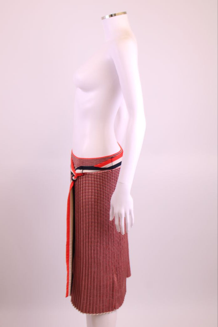 Victoria Beckham Skirt Red/ Blue/ White L