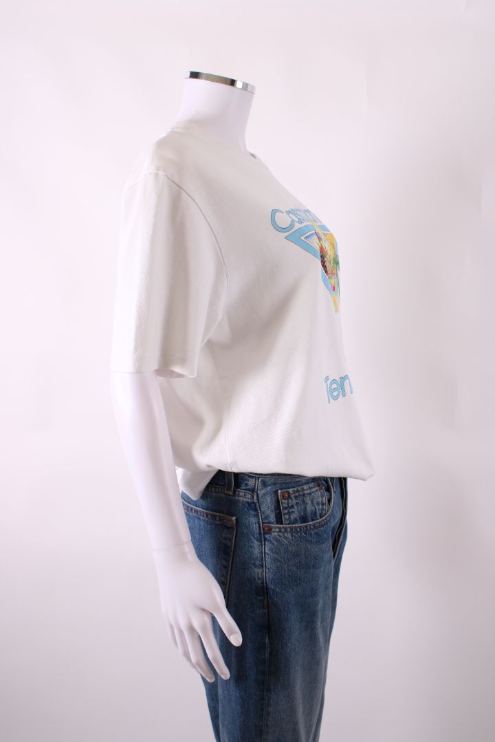 Casablanca Tennis Club T-shirt White/ Multi Coloured L