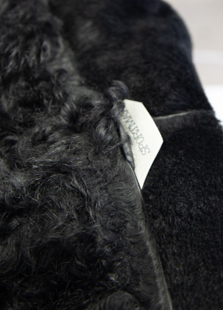 SportMax Shearling Biker Jacket Black 12