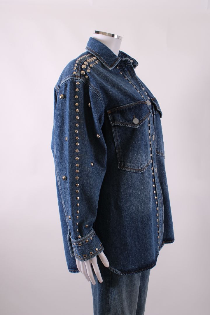 All Saints L/S Studded Jacket Denim S