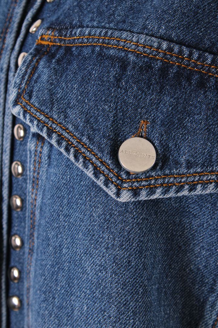All Saints L/S Studded Jacket Denim S
