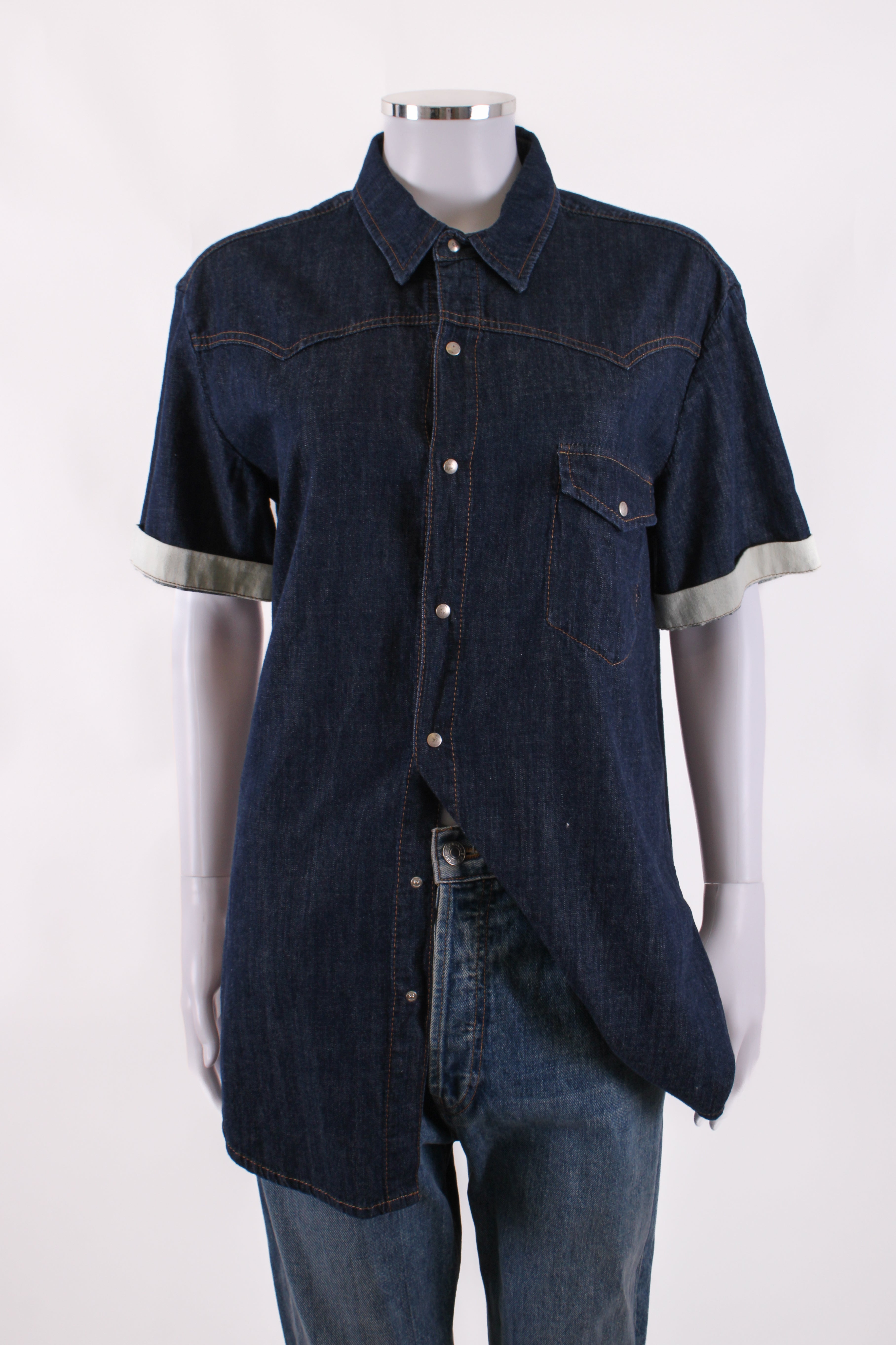 McQ Dress short sleeve Navy Denim S