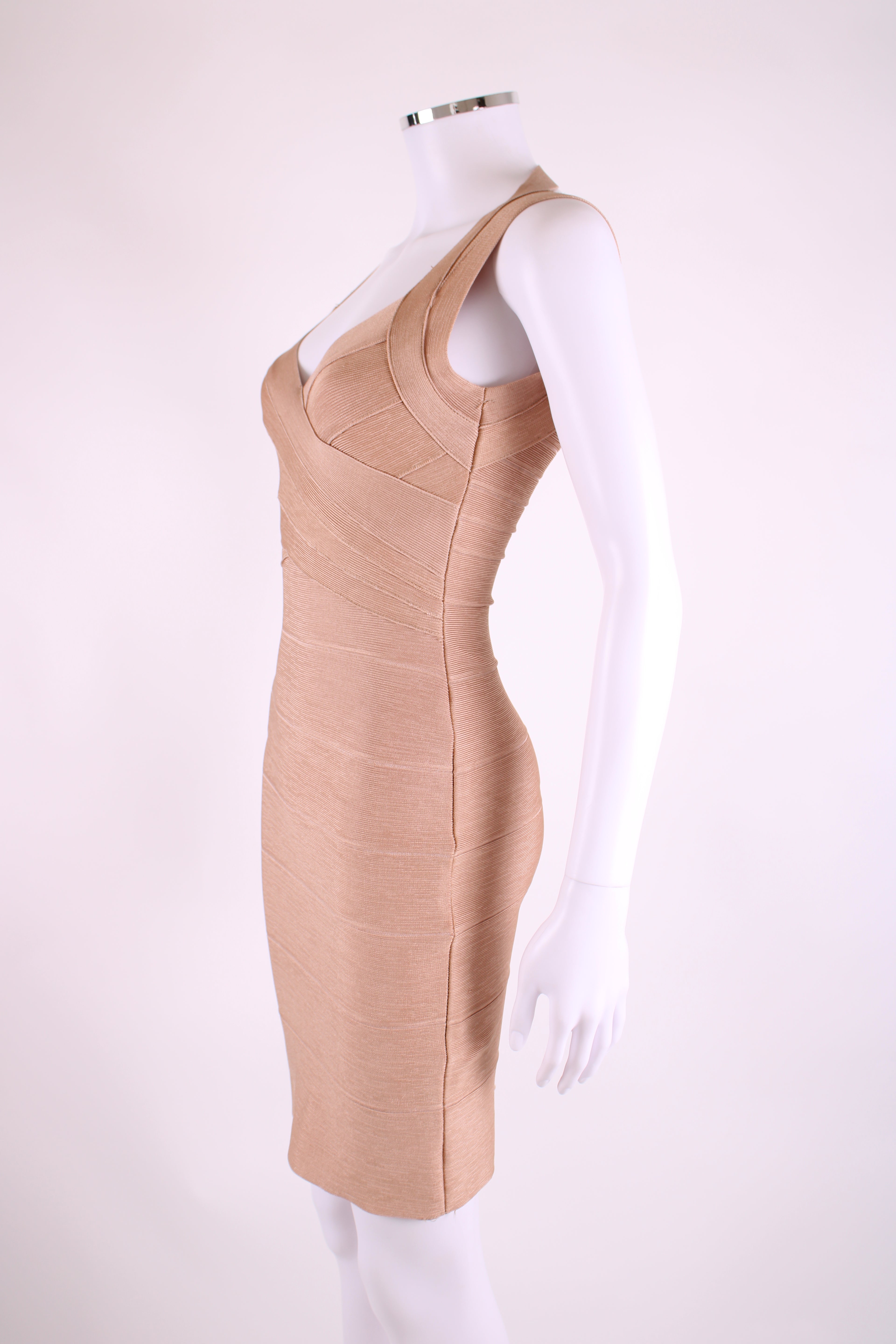Herve Leger nude dress Nude M