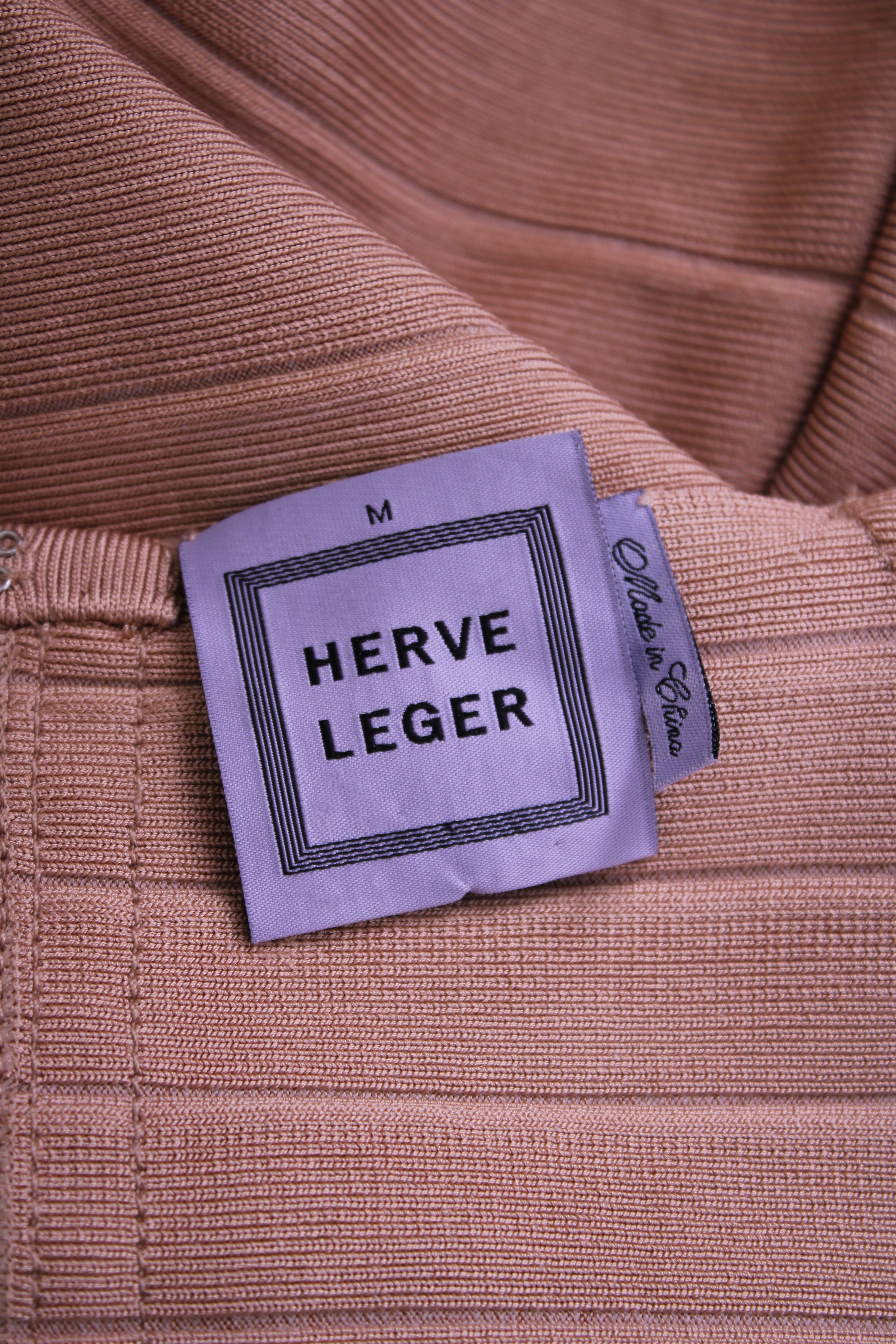 Herve Leger nude dress Nude M