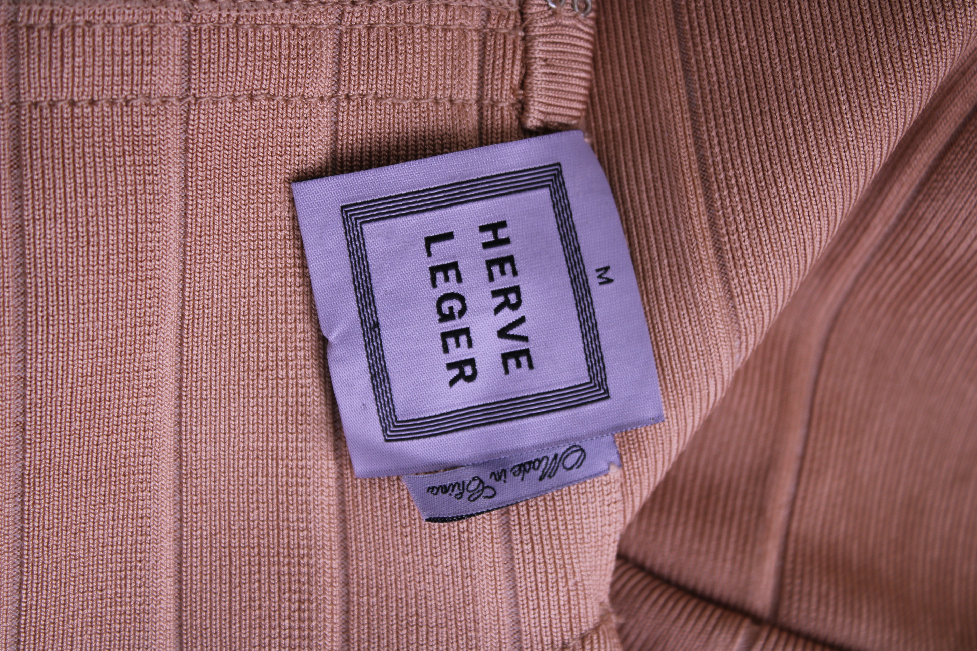 Herve Leger nude dress Nude M