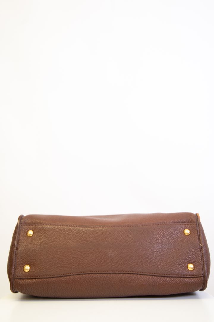 Prada Top Handle Handbag Brown