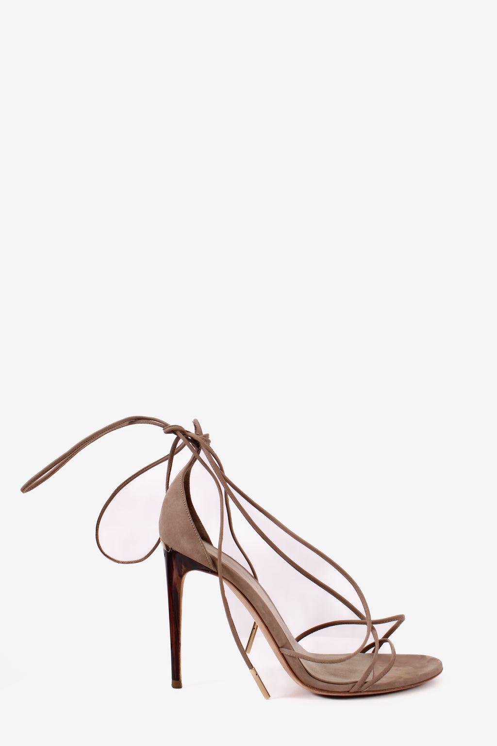 Burberry Mirabel Tie Stiletto Heels Beige 38