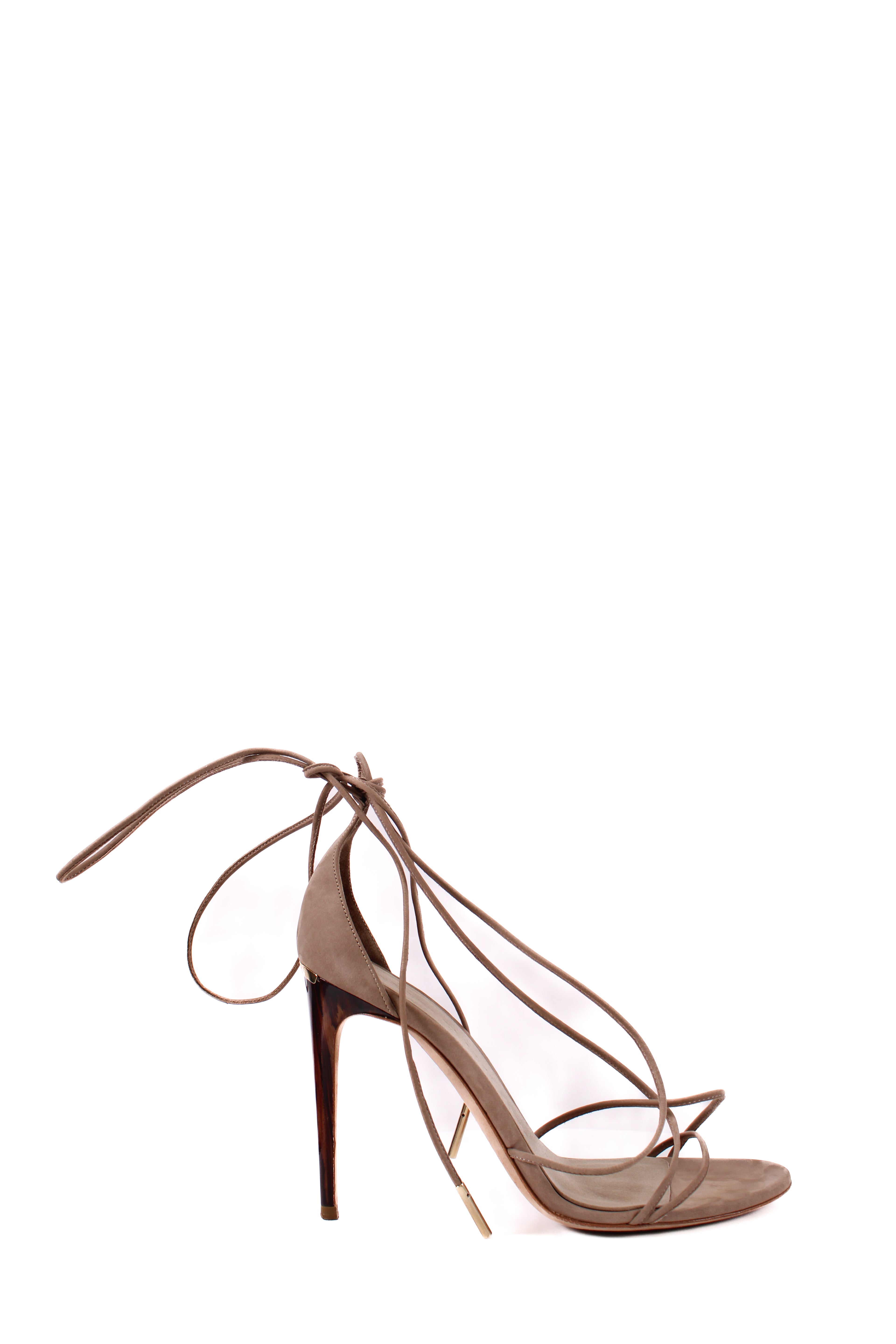 Burberry Mirabel Tie Stiletto Heels Beige 38