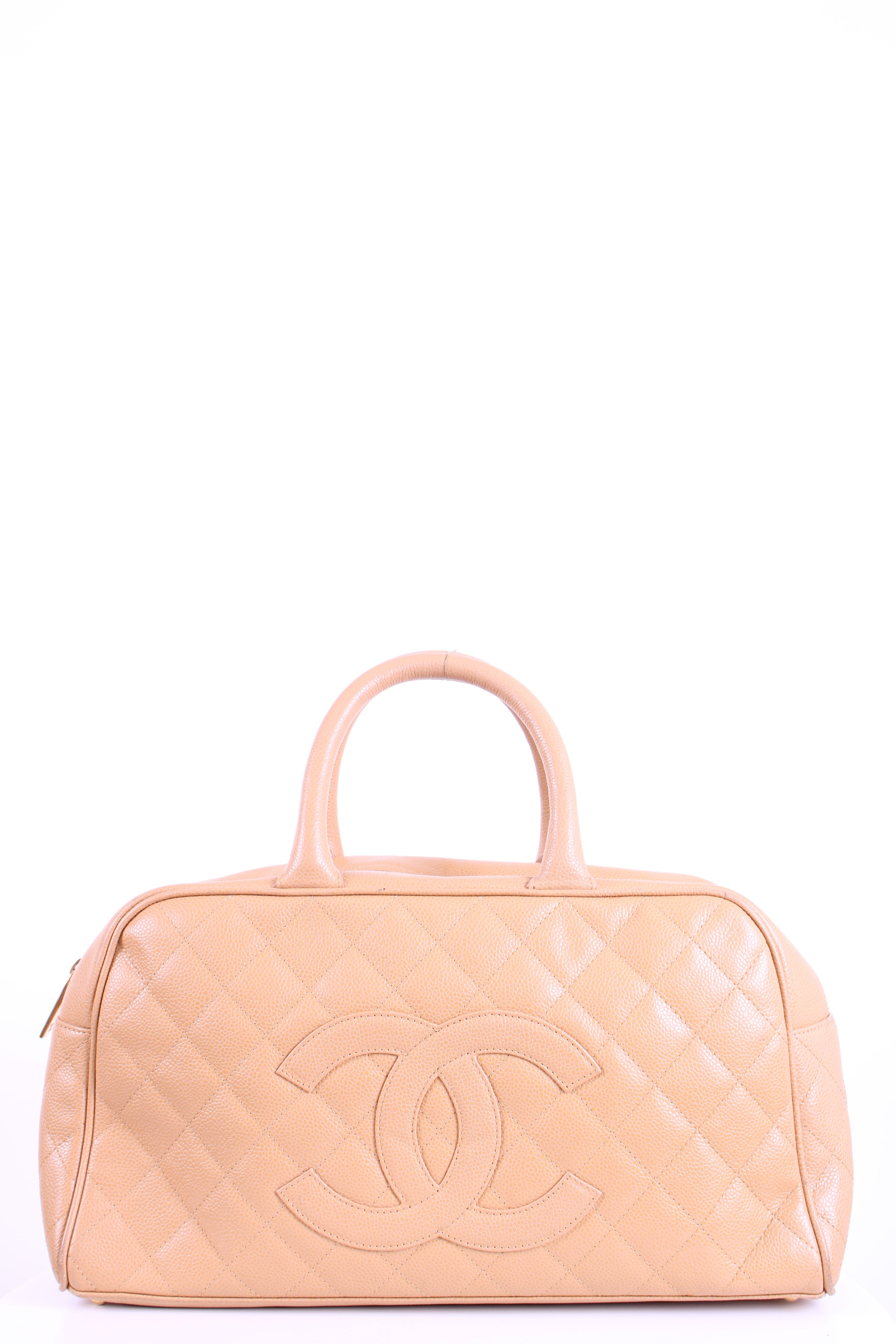 Chanel 2003 Diamond Quilted Bowling Bag