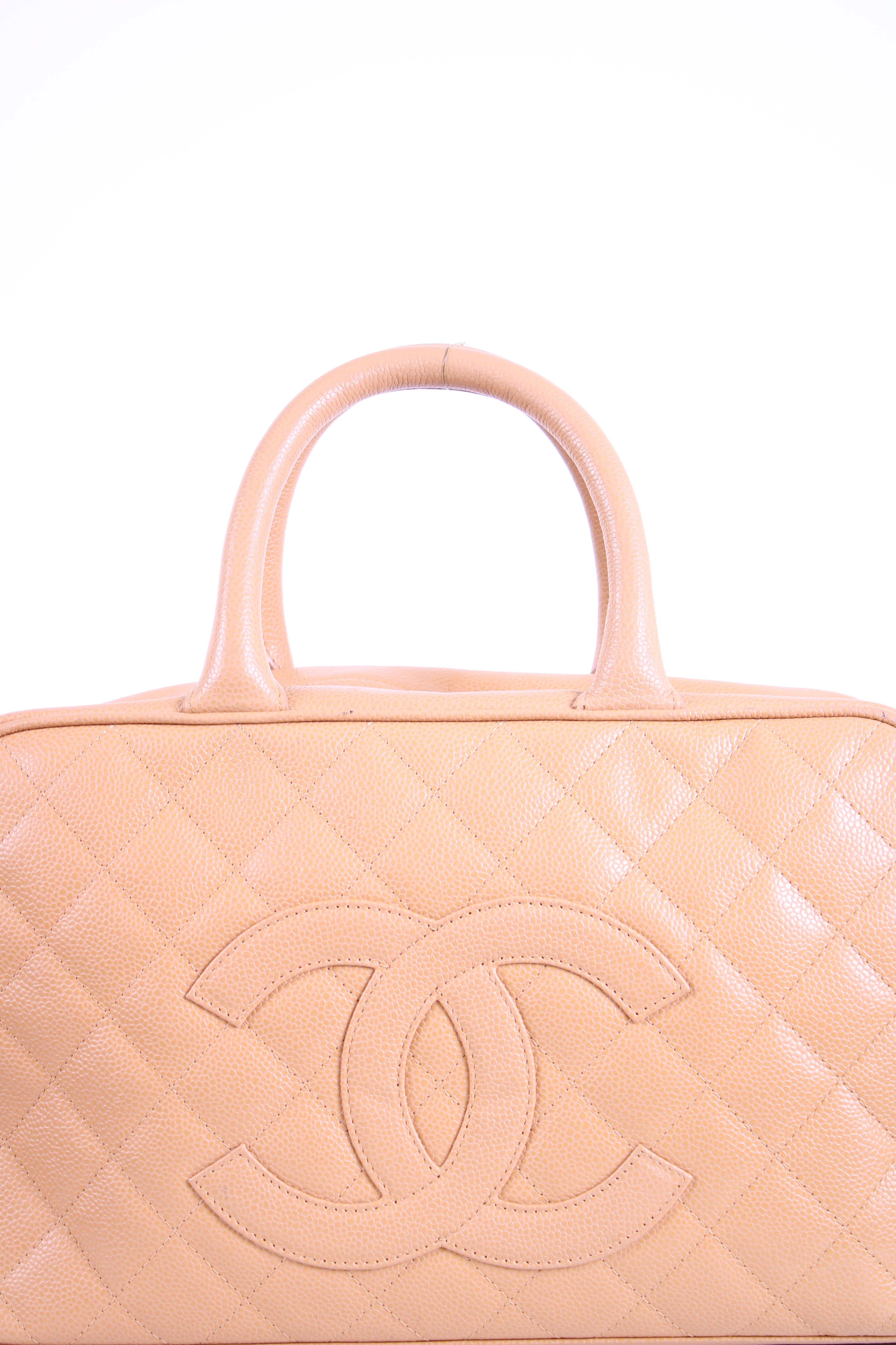 Chanel 2003 Diamond Quilted Bowling Bag