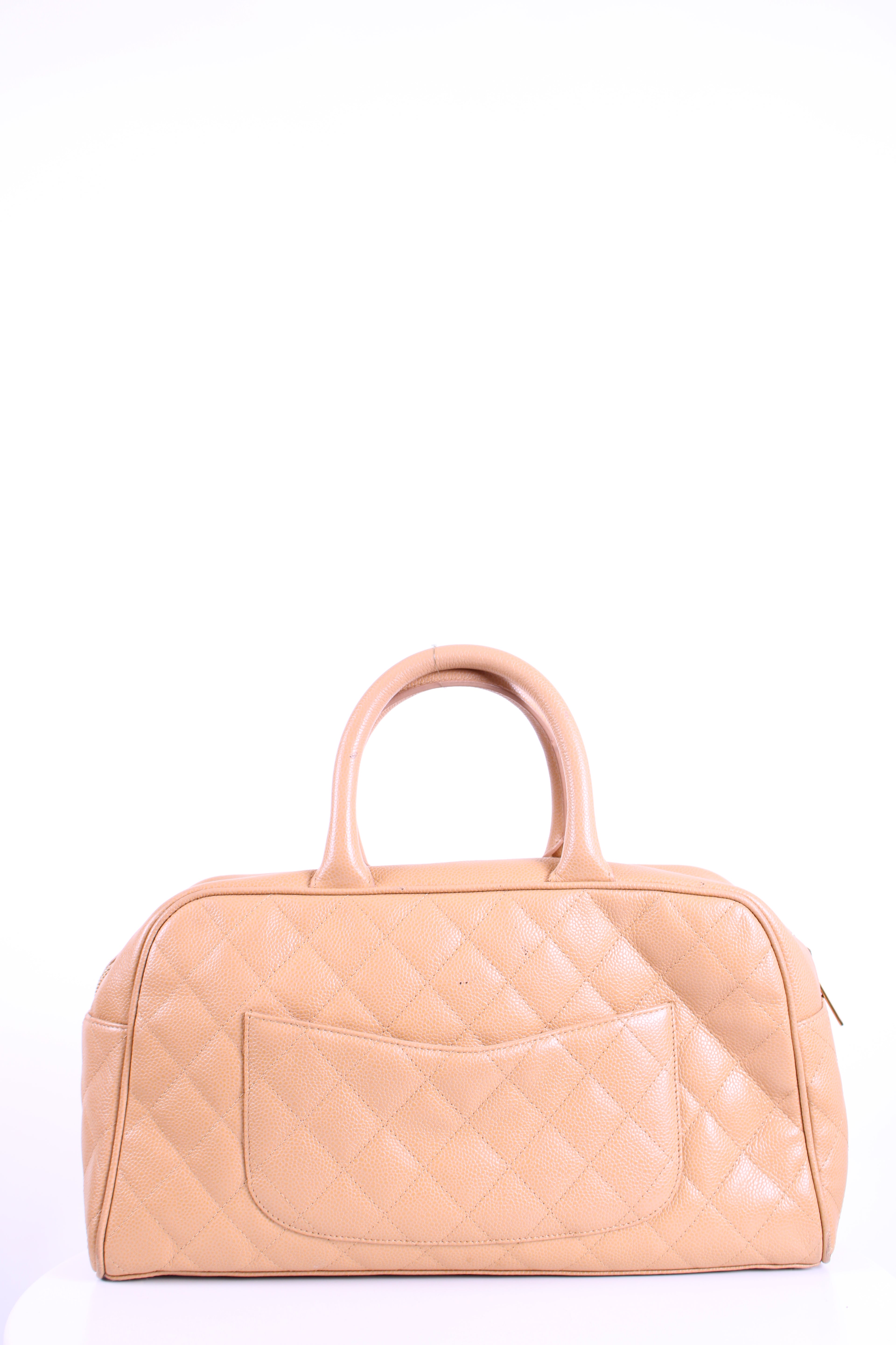 Chanel 2003 Diamond Quilted Bowling Bag