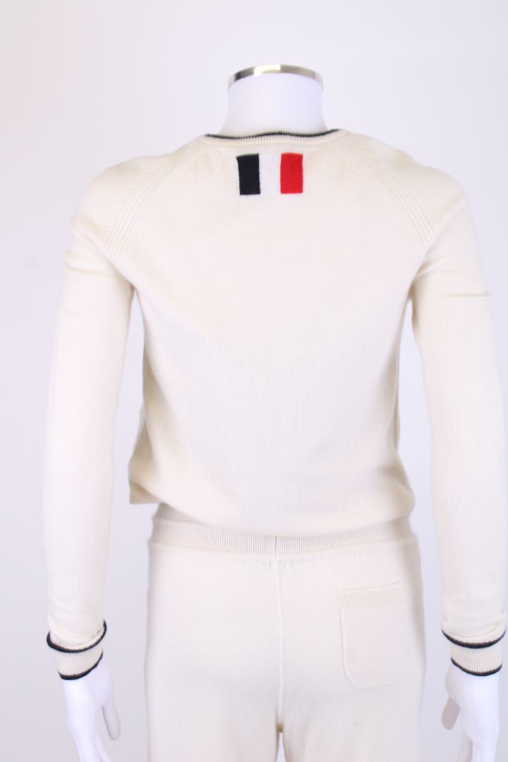 Loro Piana Knitted lounge Co-Ord Cream/ Black 10