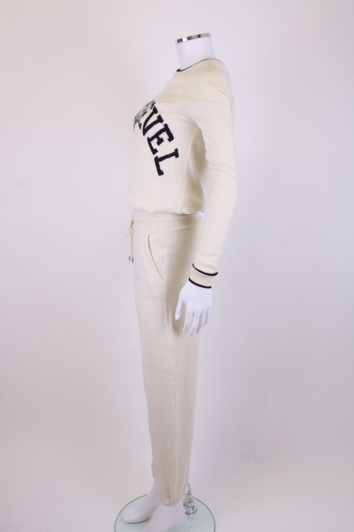 Loro Piana Knitted lounge Co-Ord Cream/ Black 10