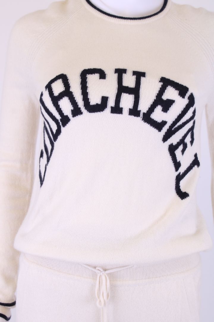 Loro Piana Knitted lounge Co-Ord Cream/ Black 10