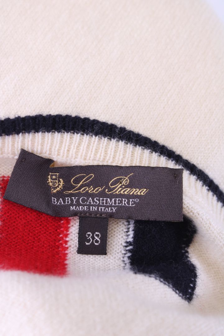 Loro Piana Knitted lounge Co-Ord Cream/ Black 10