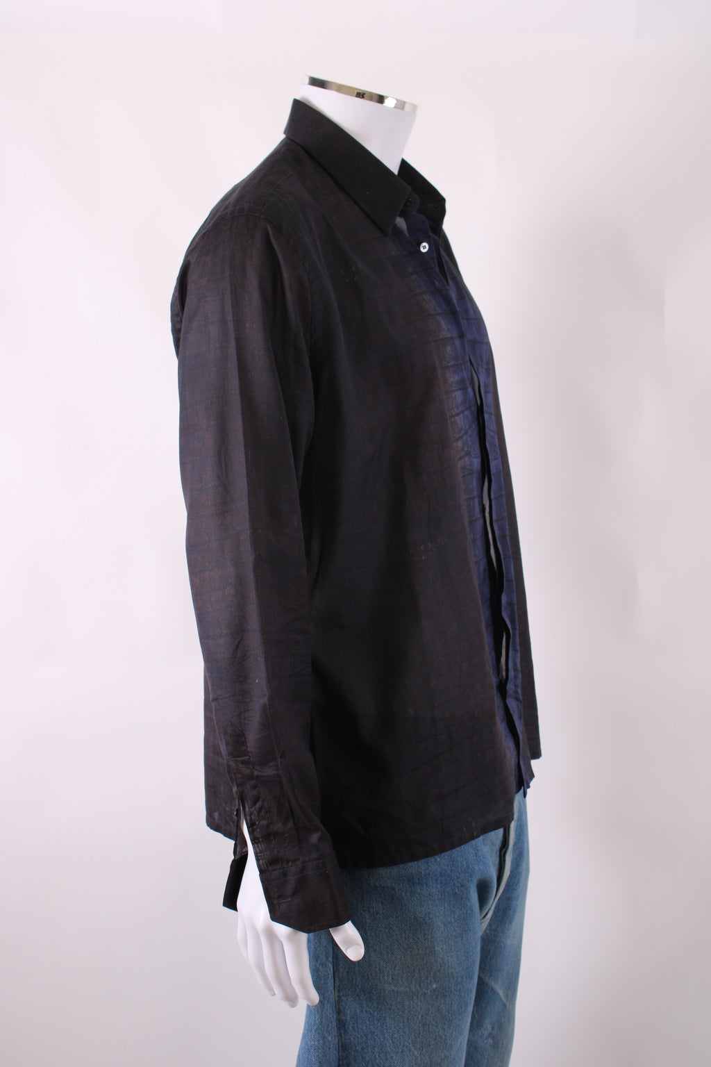 Fendi Snake Print Shirt Navy 43