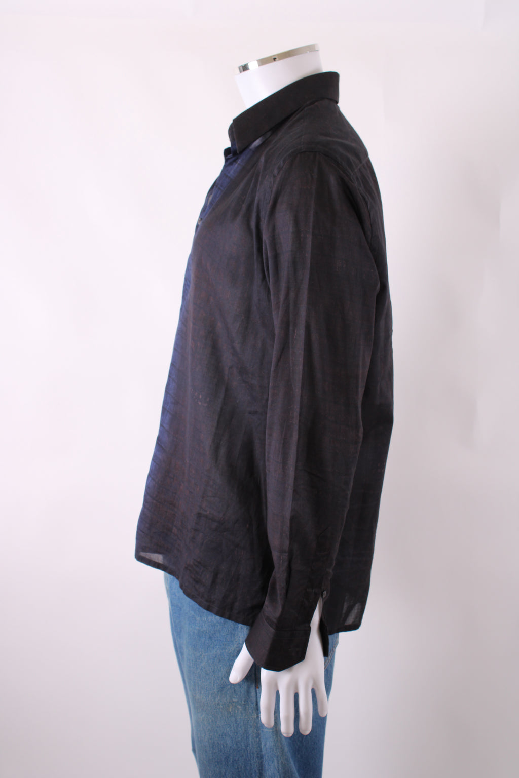 Fendi Snake Print Shirt Navy 43
