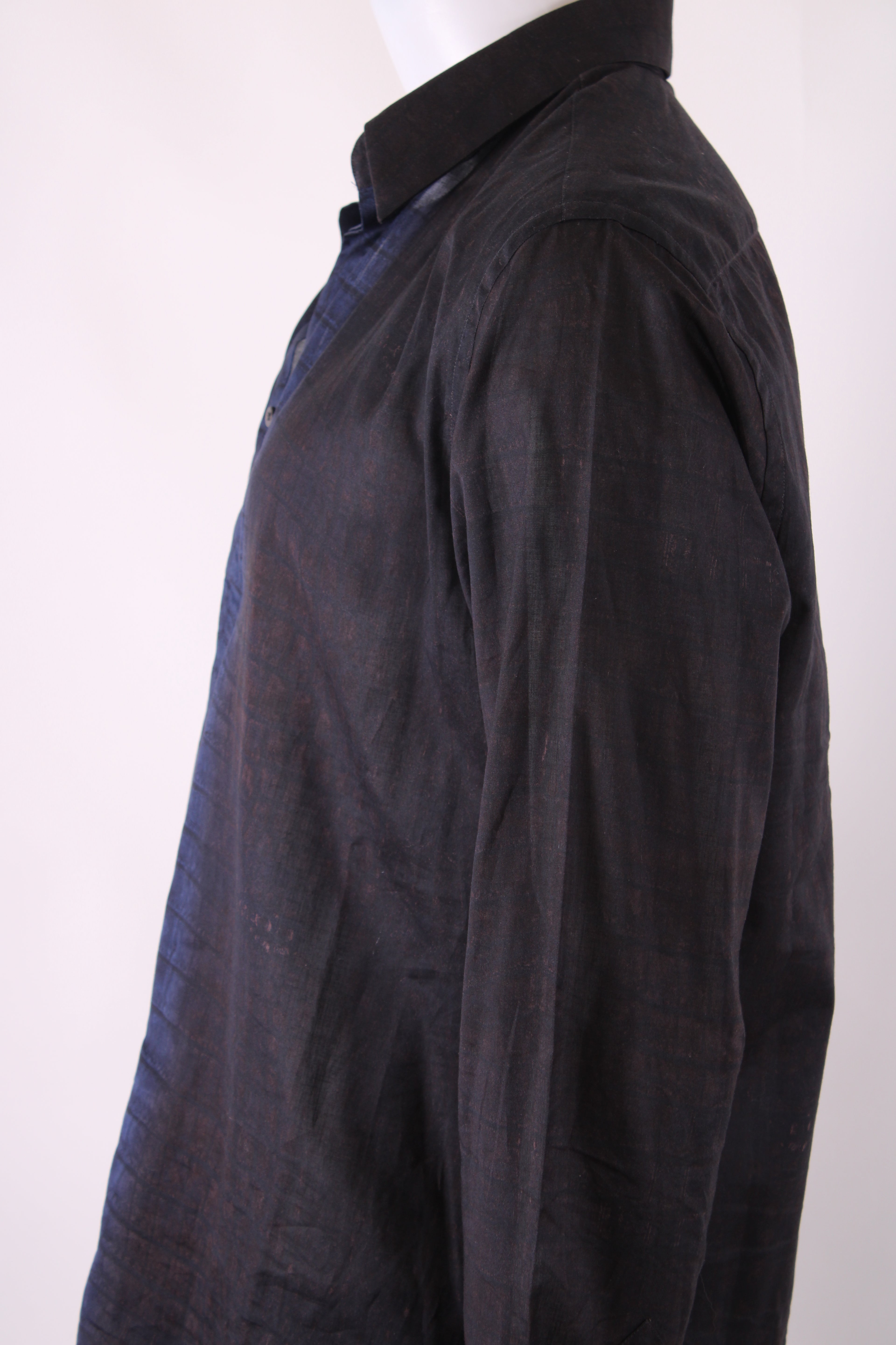 Fendi Snake Print Shirt Navy 43