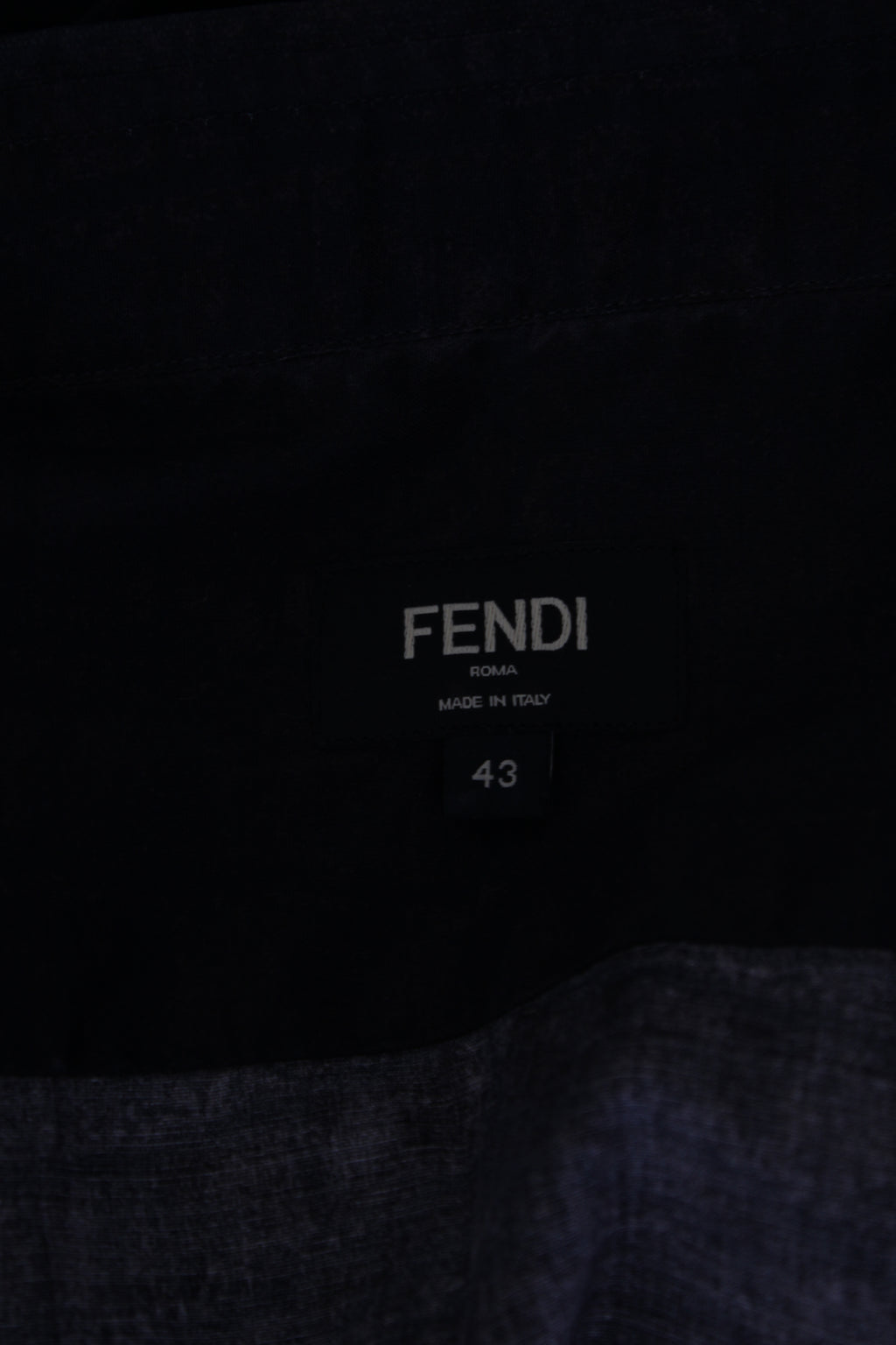 Fendi Snake Print Shirt Navy 43