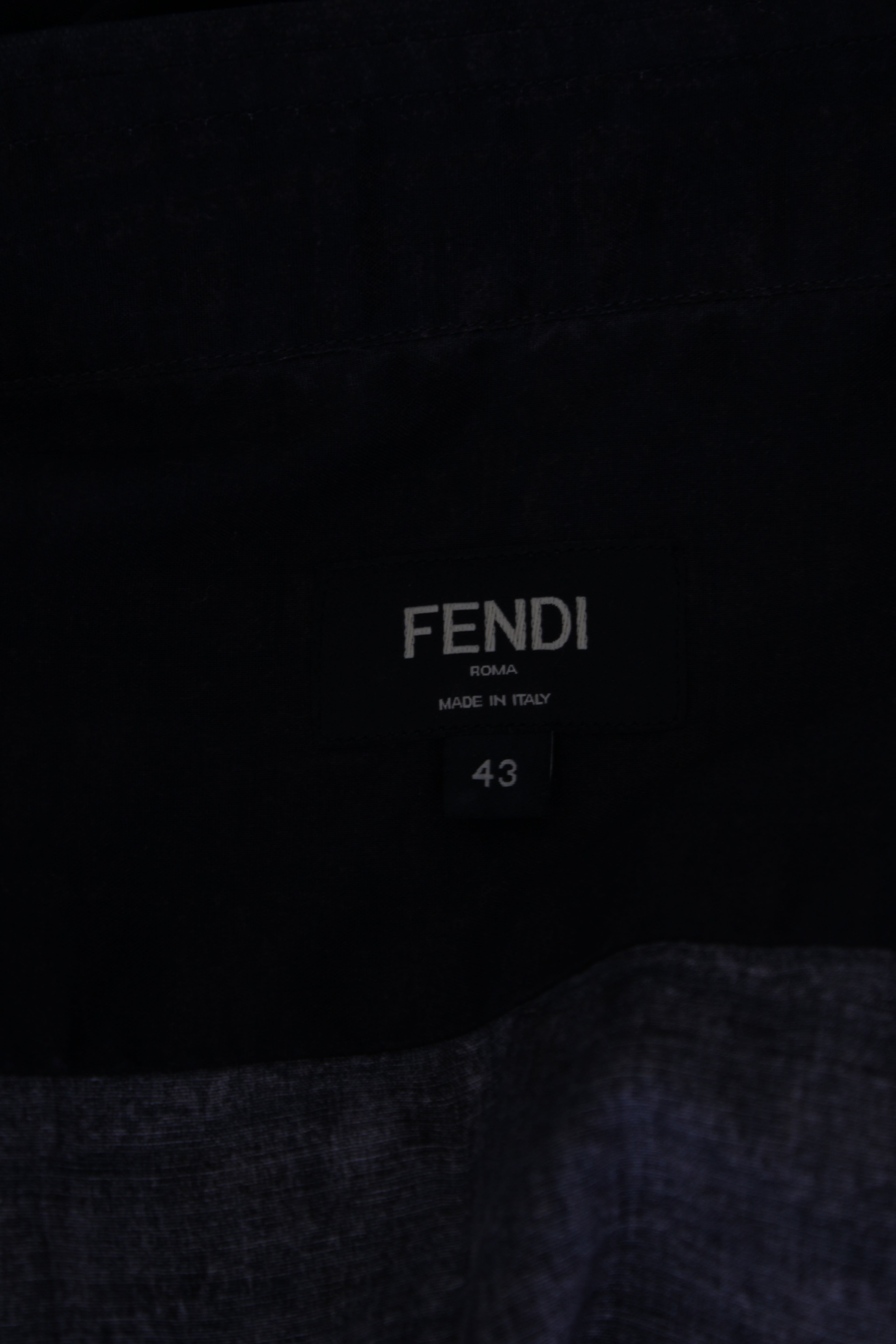 Fendi Snake Print Shirt Navy 43