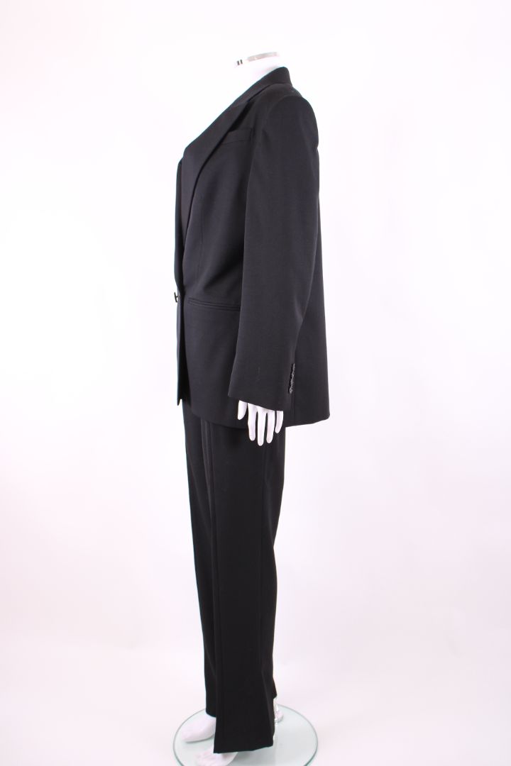 Alexander McQueen Double Breasted Blazer Suit Black IT42