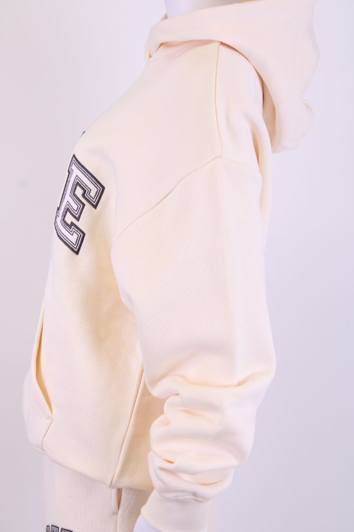 The Couture Club Logo Hoodie Tracksuit Cream 8