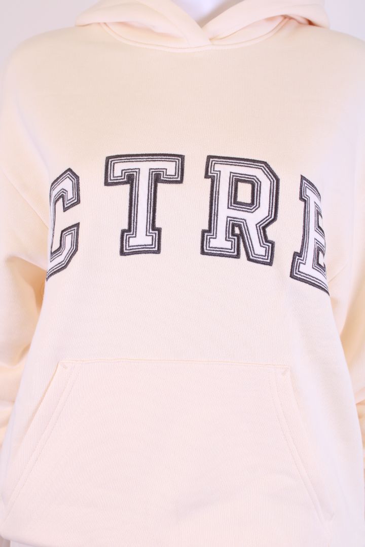 The Couture Club Logo Hoodie Tracksuit Cream 8