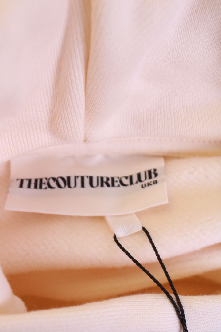 The Couture Club Logo Hoodie Tracksuit Cream 8