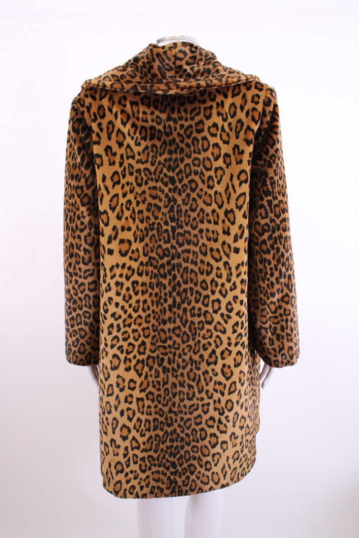 La Maison de la Fausse Fourrure Paris Coat Leopard Print S