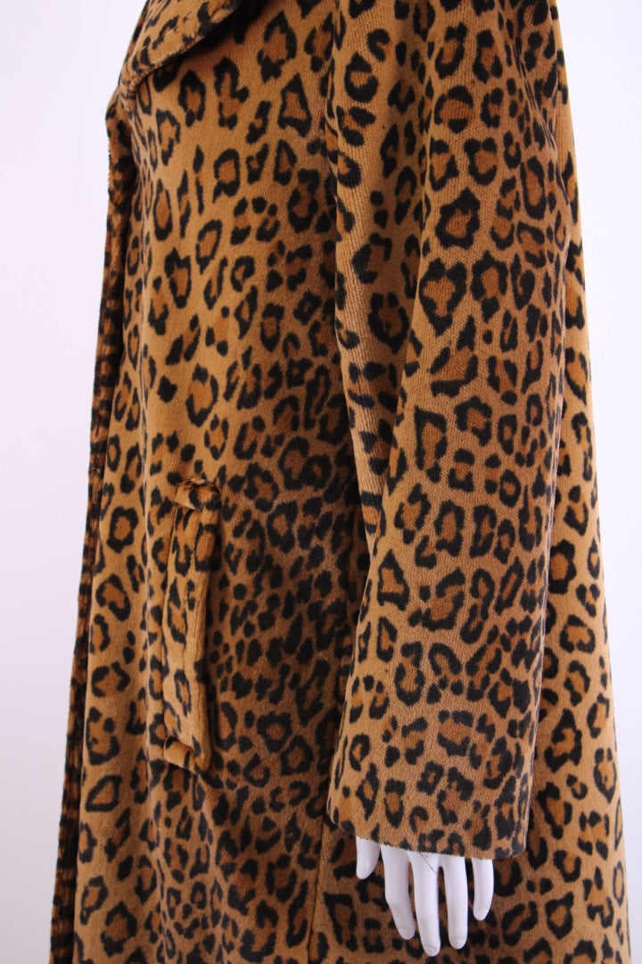 La Maison de la Fausse Fourrure Paris Coat Leopard Print S