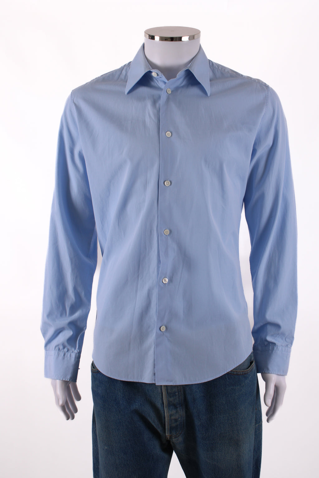 Hermes L/S Shirt Blue 15.5/ 39