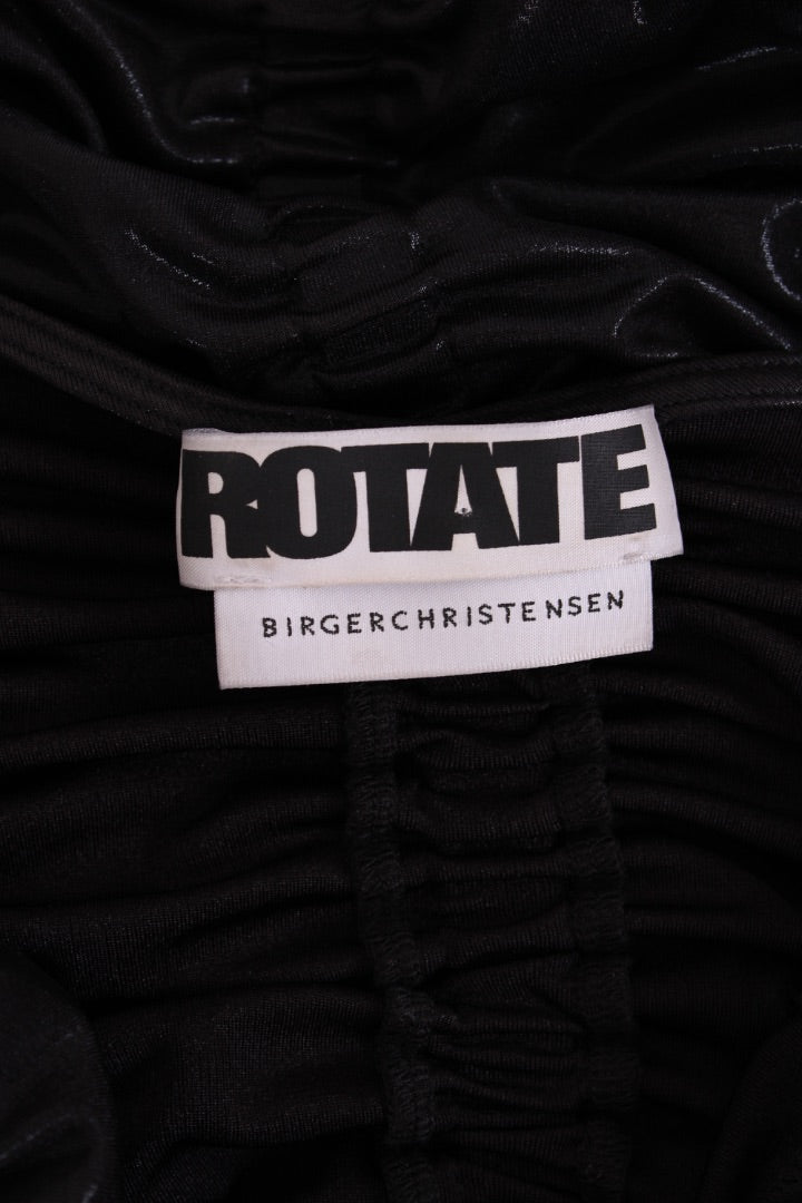 Rotate Birger Christensen S/S Ruched Mini Dress Black 12