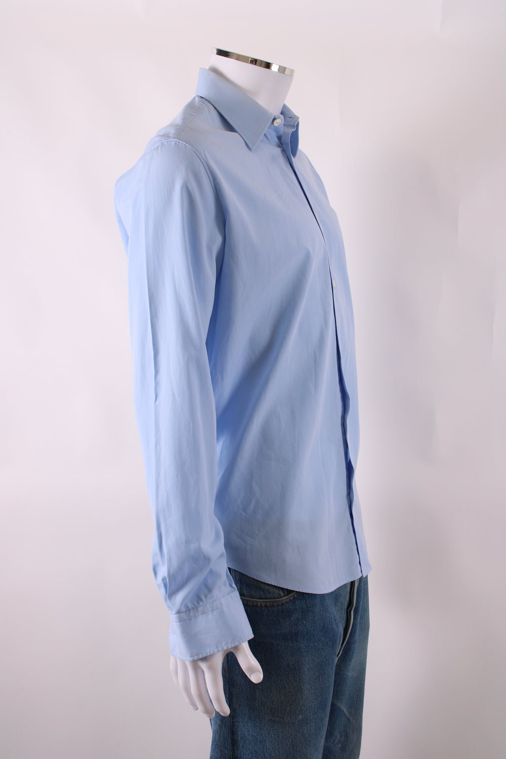 Hermes L/S Shirt Blue 15.5/ 39