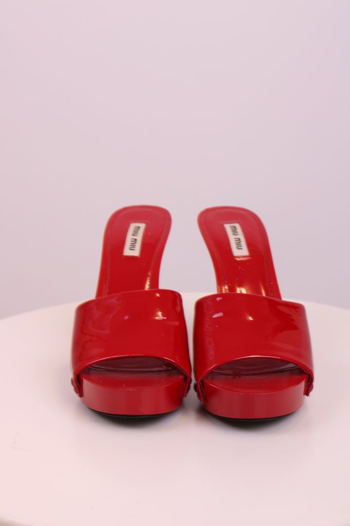 Miu Miu Shoes Red 37.5