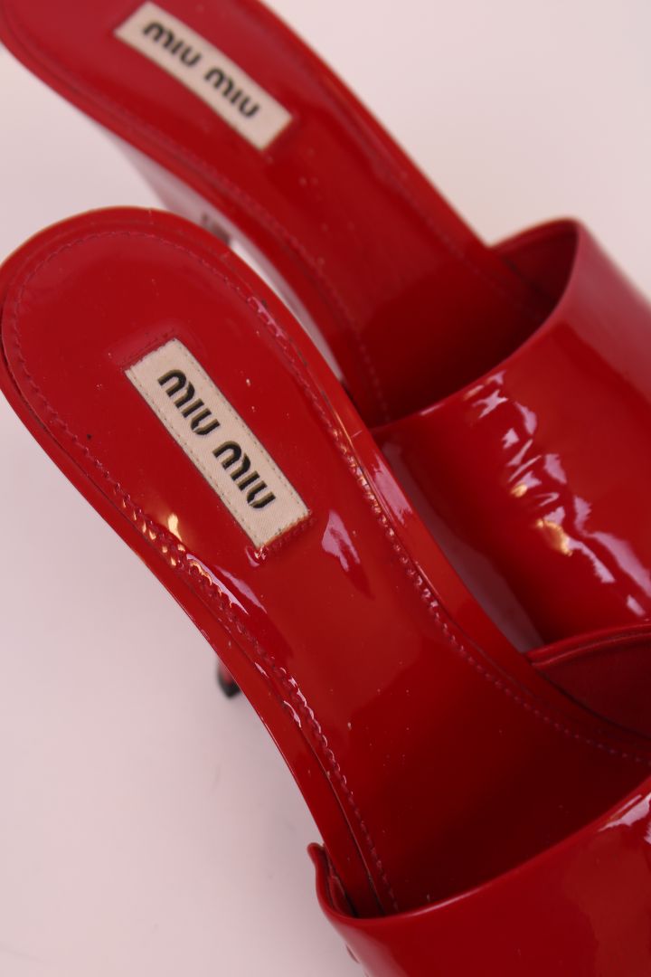 Miu Miu Shoes Red 37.5