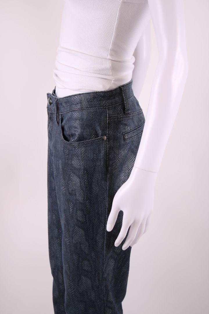 Blumarine Snake Print Jeans Denim 10
