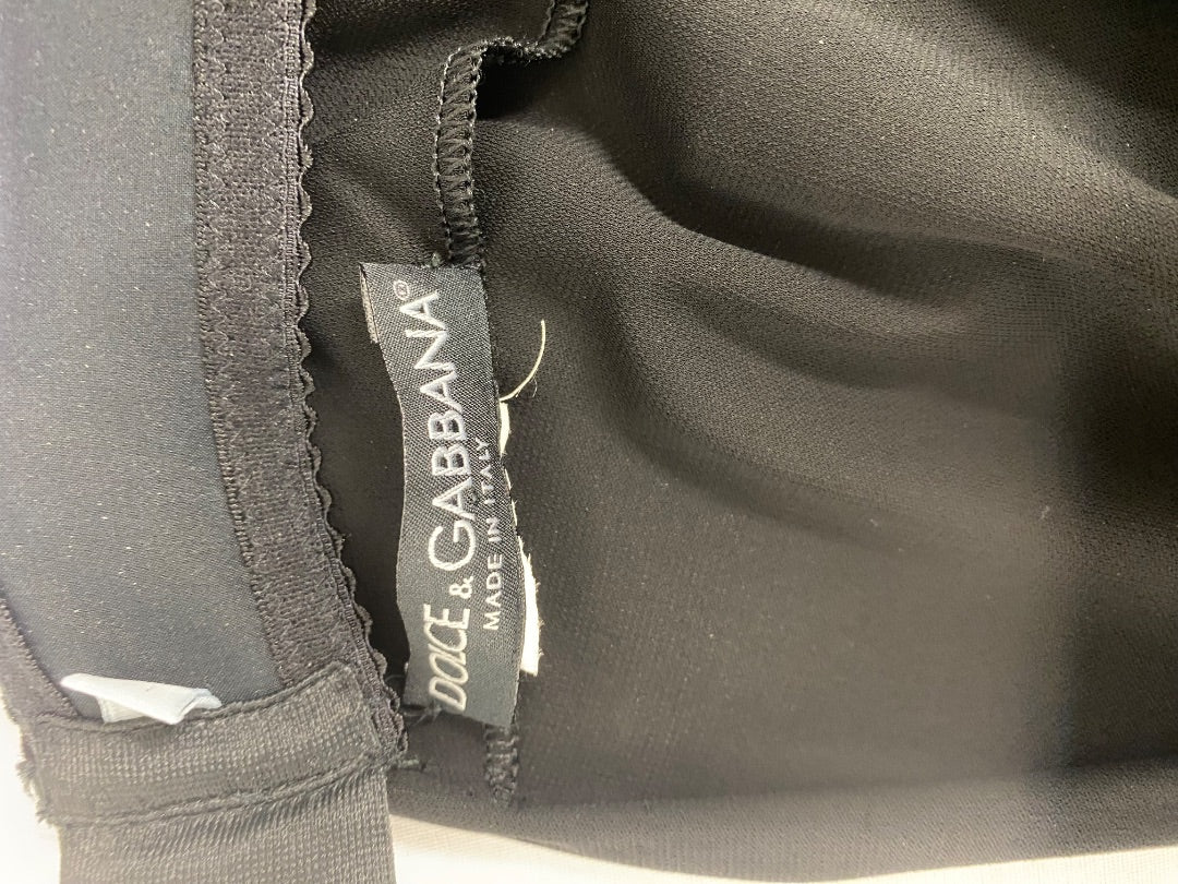 Dolce & Gabbana Bustier Slip Dress Black S