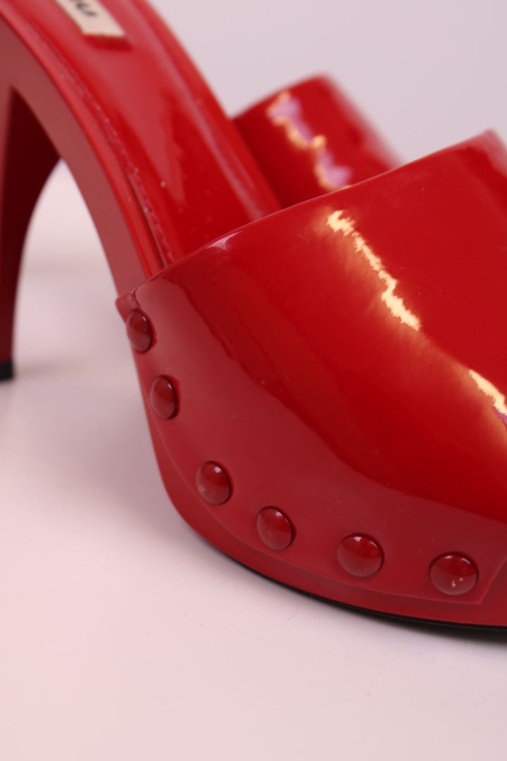Miu Miu Shoes Red 37.5
