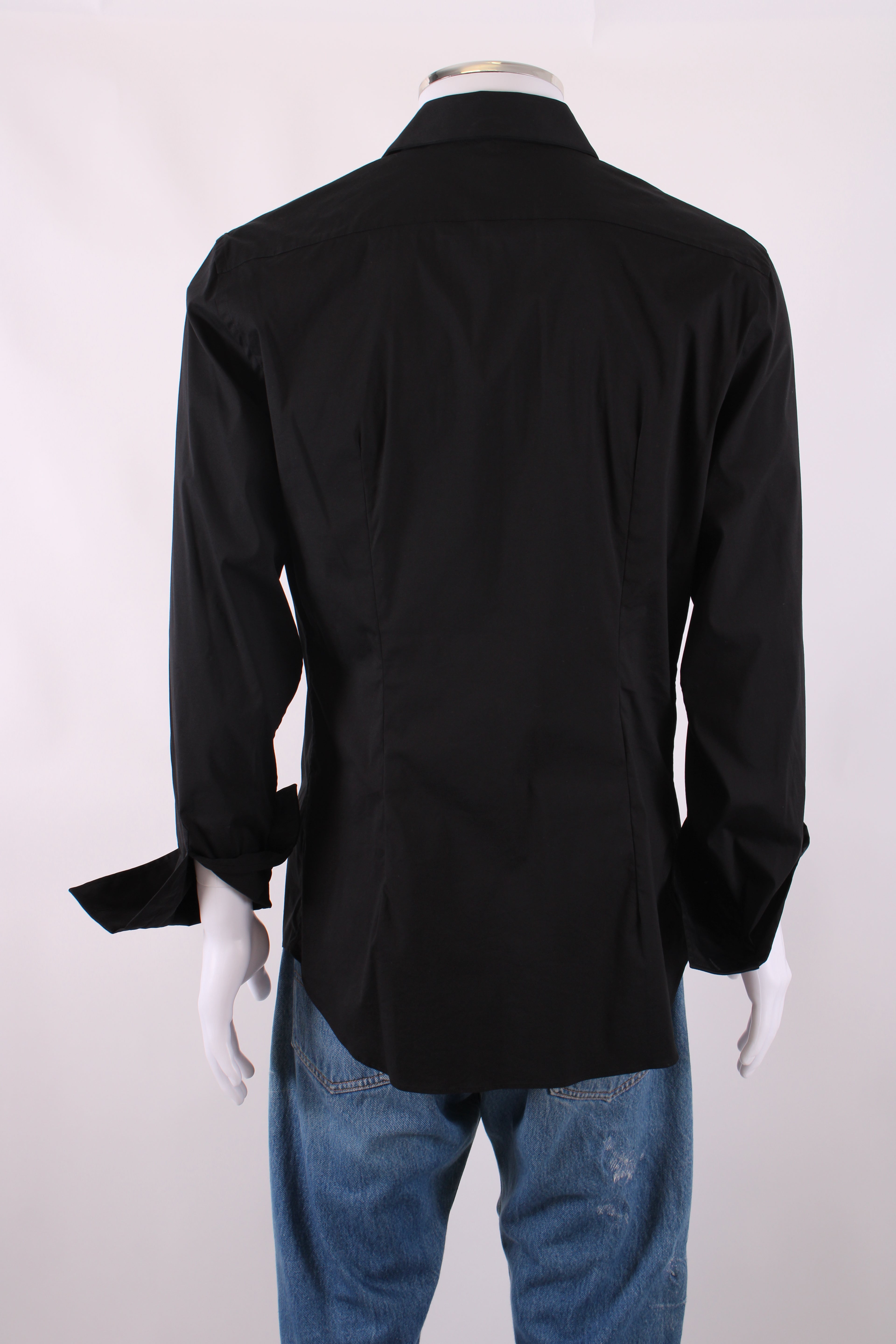 Prada Poplin Shirt Black 43