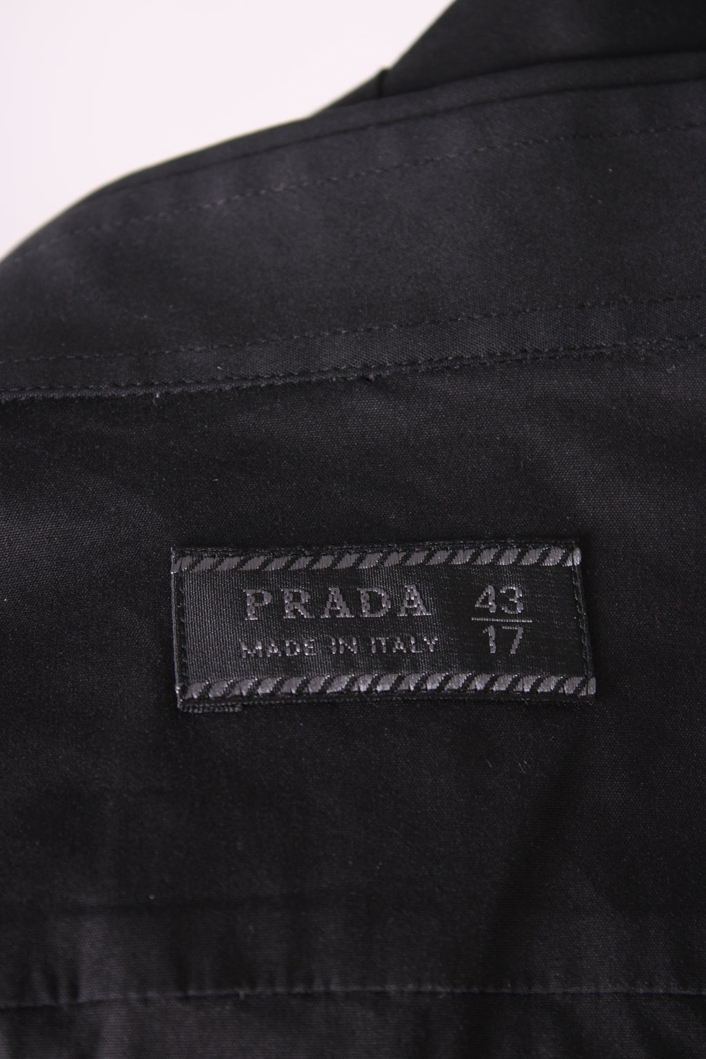 Prada Poplin Shirt Black 43